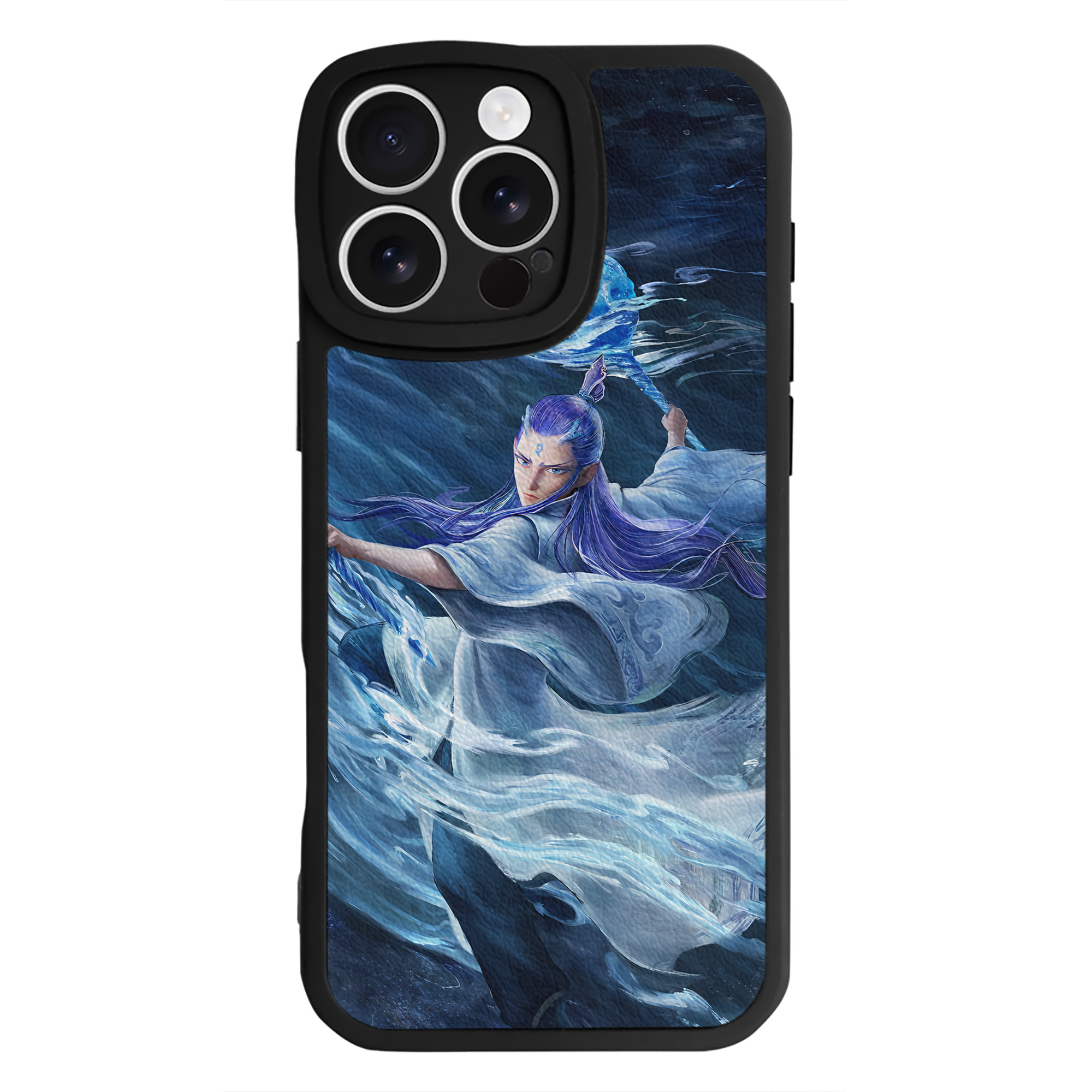 （画像用） Ne Zha 2 ナタ 魔童の大暴れ 【iPhone 16シリーズ対応】シリコンスマホケース（レザー調） 材質：シリコン
